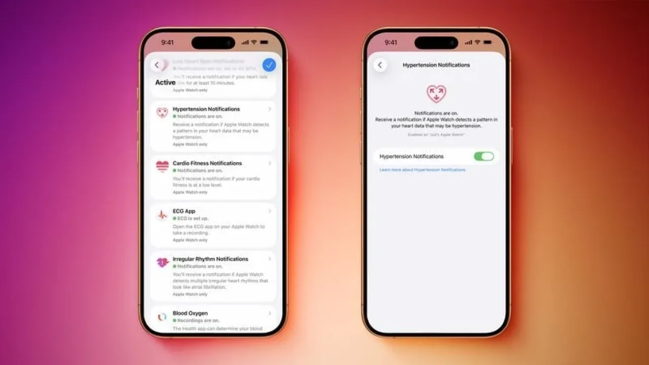 Apple Watch'un Yüksek Tansiyon Bildirimleri Bugünden İtibaren Kanada ve Singapur'da Kullanıma Sunulacak