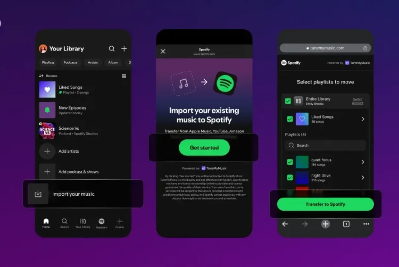 Spotify, diğer yayın hizmetlerinden çalma listelerinin içe aktarılmasını kolaylaştırıyor