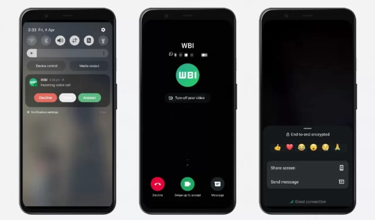 WhatsApp sesli ve görüntülü görüşmeler için yeni özellikleri test ediyor