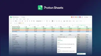 Proton Sheets, Google Sheets'e Şifreli Alternatif Olarak Piyasaya Sürüldü