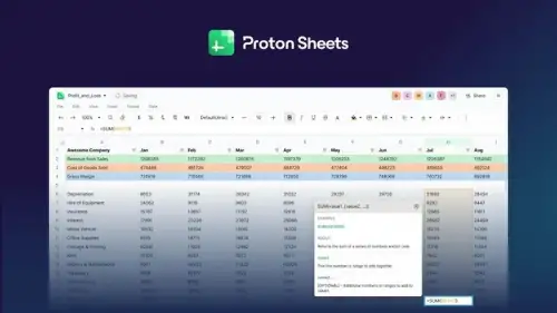 Proton Sheets, Google Sheets'e Şifreli Alternatif Olarak Piyasaya Sürüldü