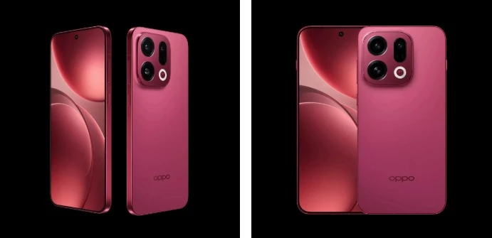 Oppo Find X9'un 'Kadife Kırmızı' Rengi Ortaya Çıktı