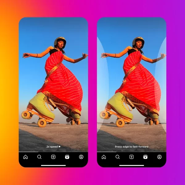 Instagram Reels'e 2x Hızlı Oynatma Seçeneği Geliyor