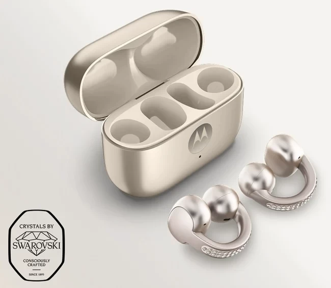 Motorola'dan Swarovski Kristalli Moto Buds Loop Kulaklık!