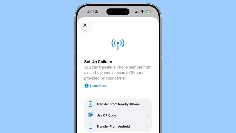 iOS 26, eSIM'i Android'e ve Android'den Aktarma Desteğini Sundu